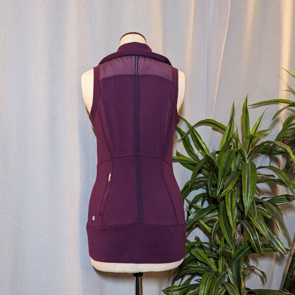 Lululemon Running Vest Run Won't Stop Purple Pockets Size 2 - Picture 5 of 10
